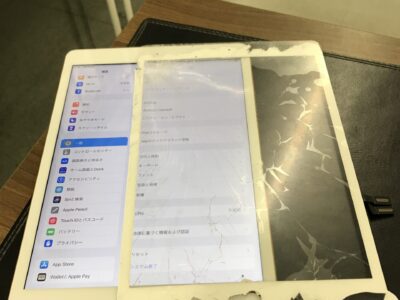 北九州市よりiPad8のガラス割れ修理