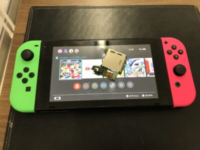 北九州市より任天堂Switchのゲームカードスロット交換