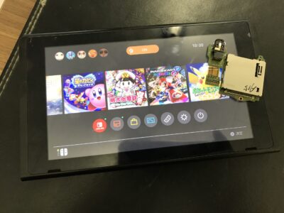 北九州市より任天堂Switchのゲームカードスロット交換