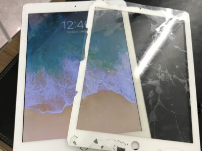 北九州市よりiPad6のガラス割れ修理