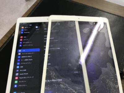 北九州市よりiPad8のガラス割れ修理