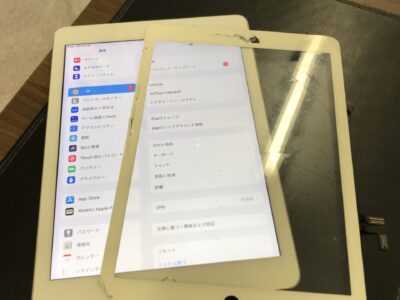 北九州市よりiPad5のガラス割れ修理