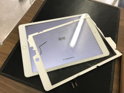 山口県下関市よりiPad7のガラス割れ修理