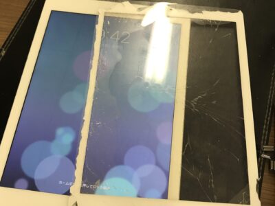 北九州市よりiPad5のガラス割れ修理