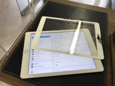 北九州市よりiPad6のガラス割れ修理