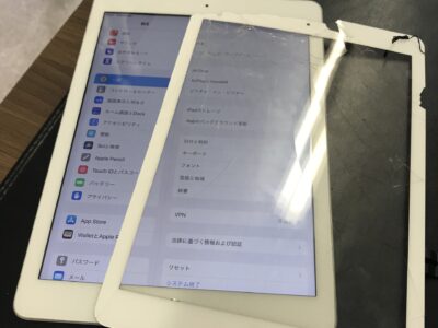 北九州市よりiPad6のガラス割れ修理