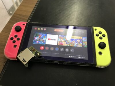 北九州市より任天堂Switchのゲームカードスロット交換