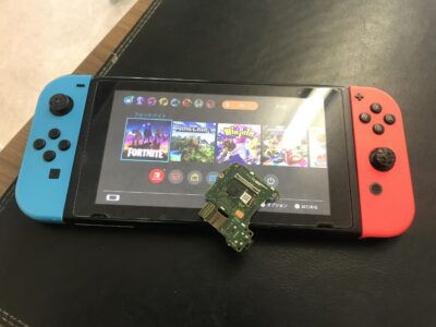 北九州市より任天堂Switchのゲームカードスロット交換