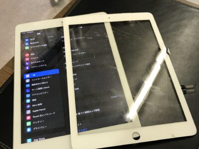 北九州市よりiPad6のガラス割れ修理