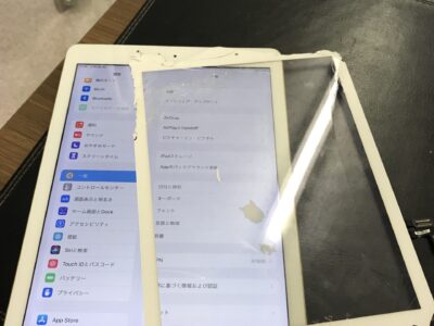 北九州市よりiPad5のガラス割れ修理