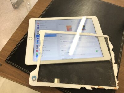 北九州市よりiPad6のガラス割れ修理