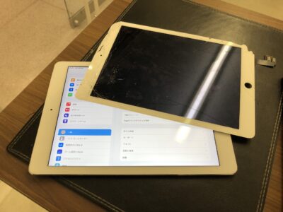 北九州市よりiPadAir2のガラス割れ修理