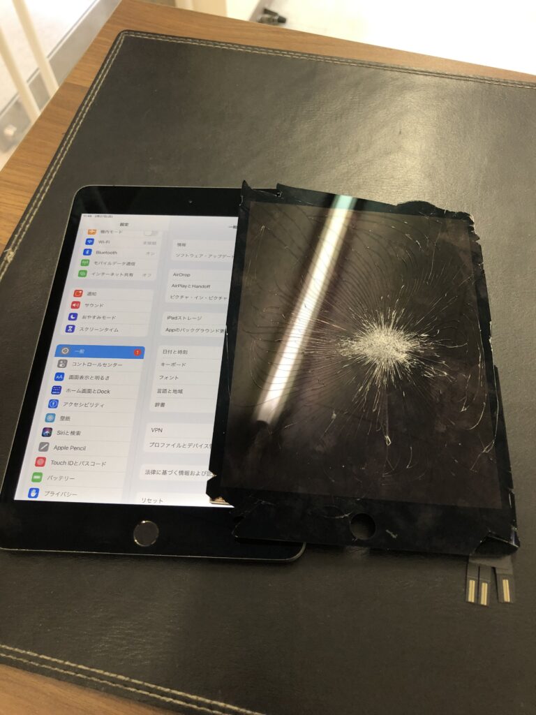 iPadmini5　ガラス割れ修理　小倉