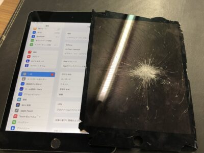 北九州市よりiPadmini5のガラス割れ修理