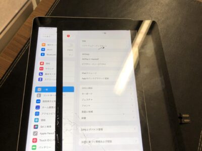 北九州市よりiPad6のガラス割れ修理