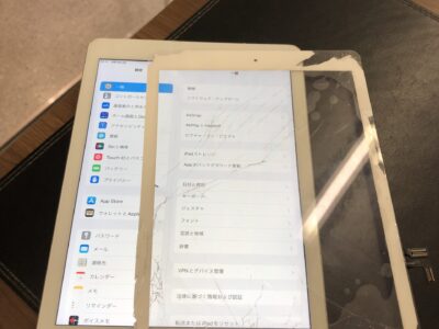 北九州市よりiPad5のガラス割れ修理