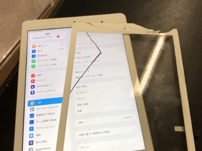 北九州市よりiPad6のガラス割れ修理