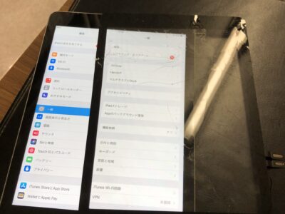 北九州市よりiPad6のガラス割れ修理