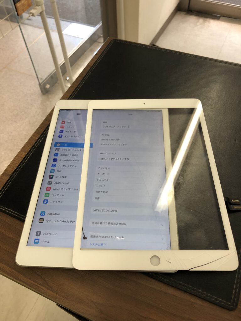 北九州市　iPad7　ガラス割れ修理　小倉