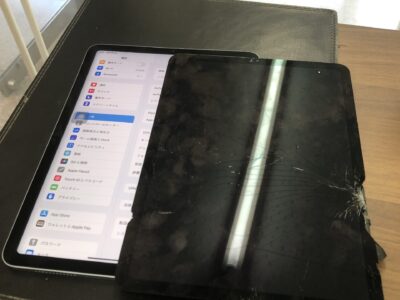 北九州市よりiPadAir4のガラス割れ修理