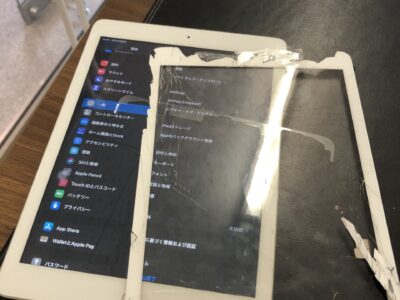 北九州市よりiPad6のガラス割れ修理