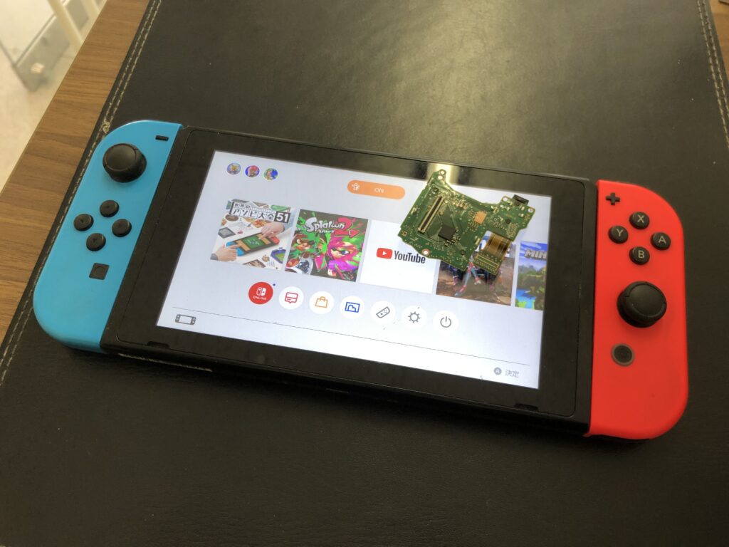 北九州市　任天堂Switch　ゲームカードスロット交換　小倉