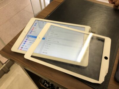 北九州市よりiPad5のガラス割れ修理