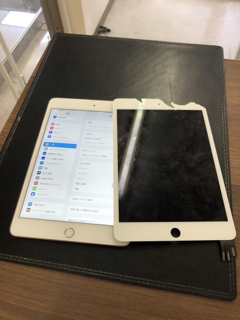 北九州市　小倉　iPadmini5　ガラス割れ修理