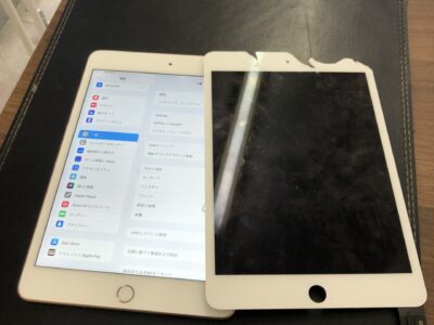 北九州市よりiPadmini5のガラス割れ修理