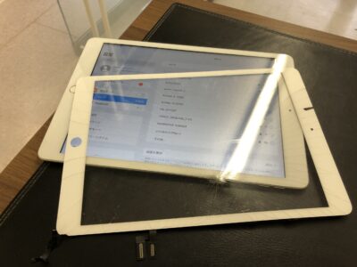 北九州市よりiPad8のガラス割れ修理