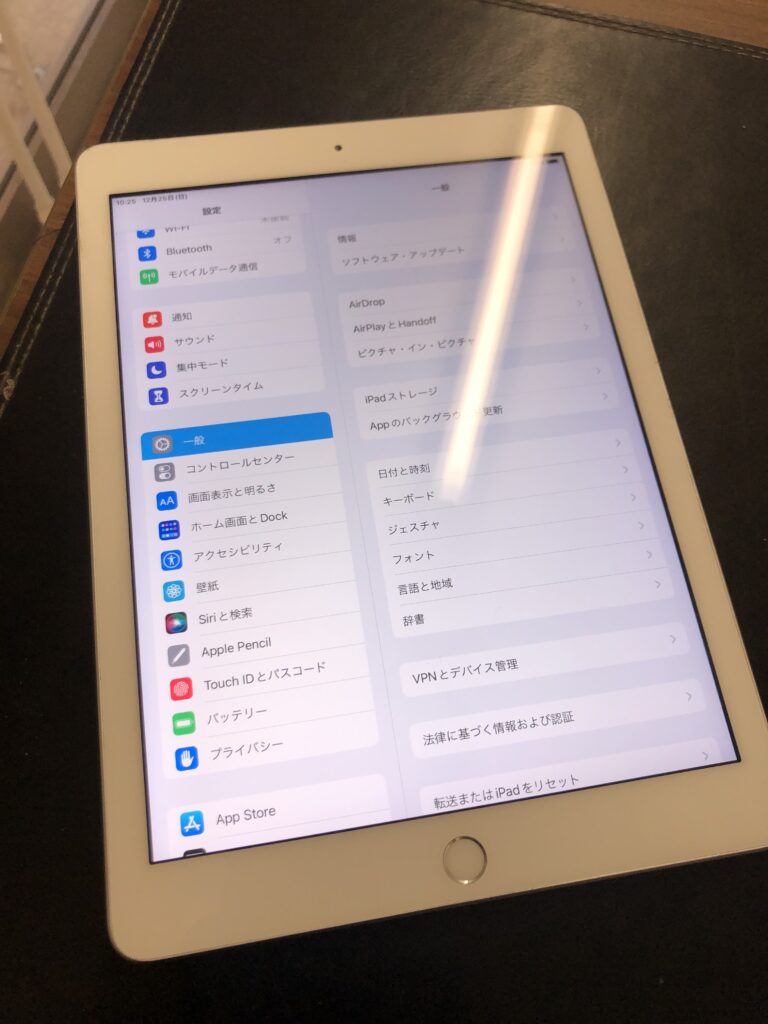北九州市　小倉　iPad6　ライトニングコネクタ交換　バッテリー交換