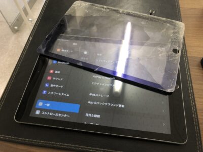 北九州市よりiPad6のガラス割れ修理