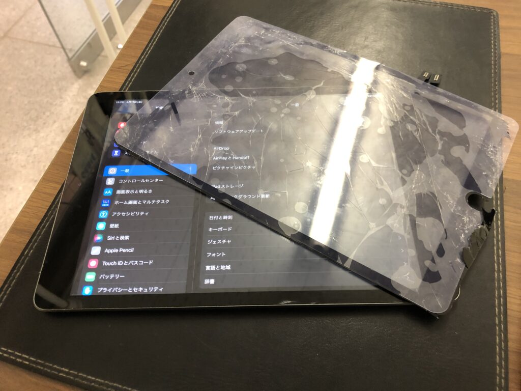 北九州市　小倉　iPad7　ガラス割れ修理