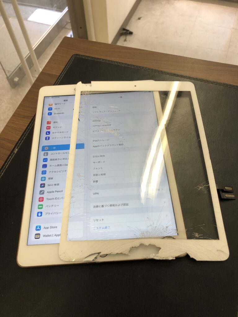 北九州市　小倉　iPad8　ガラス割れ修理