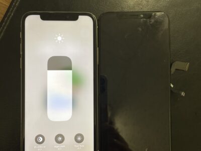 iPhone X 表示不良の修理事例【ジーニー小倉店】