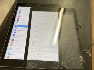 【iPad5 ガラス割れ修理】北九州市・小倉で即日対応！データそのまま・高品質パーツ交換はジーニー小倉店