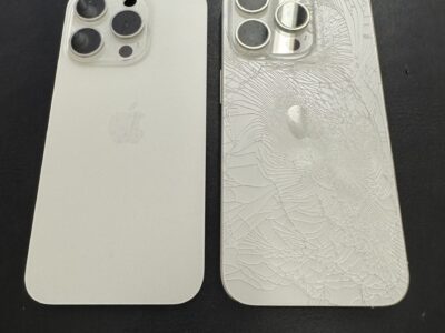 【修理実績】iPhone15 Pro 背面ガラス割れ修理｜ジーニー小倉店（北九州市小倉北区魚町1-1-1 1F）