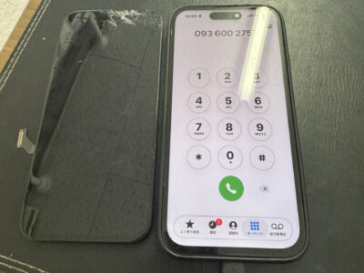 iPhone15 表示不良修理事例｜画面が映らない・線が出る・誤作動の原因と対処