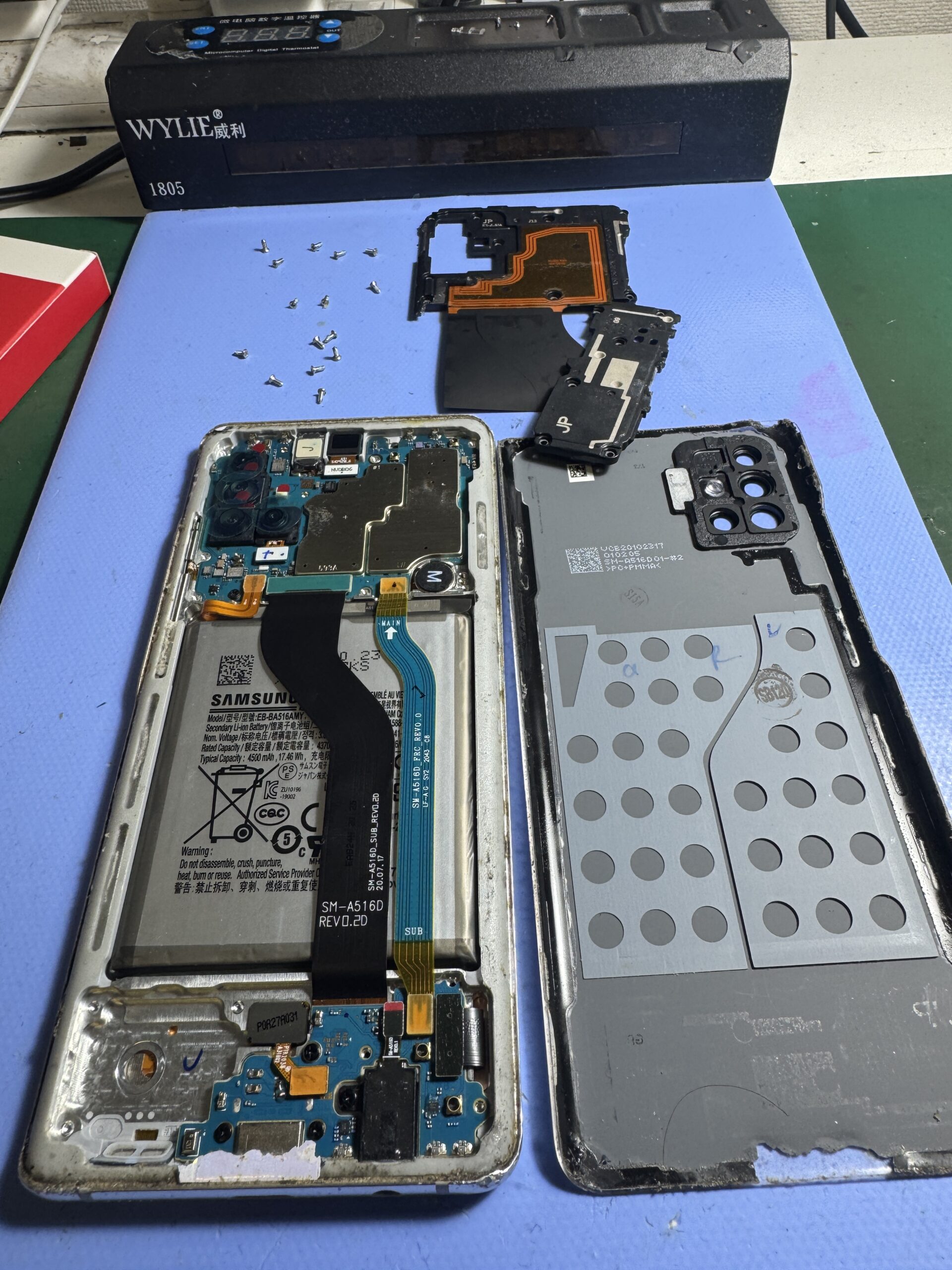 Galaxy A51 5G 分解 パネル交換作業